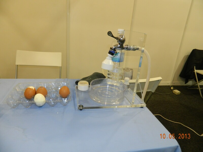 Automatic egg shell remover Automatic egg shell remover